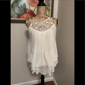 Women’s Poof! lace tank top